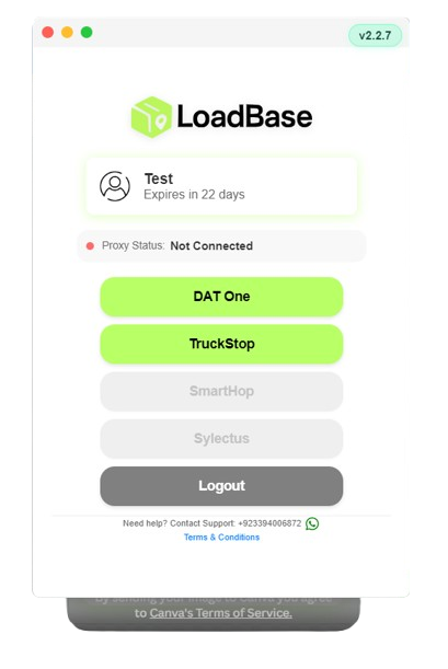 LoadBase Dashboard